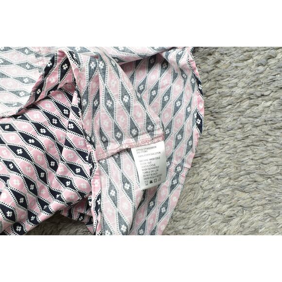 Cruel Girl Pink Snap Button-Up 100% Cotton Shirt, 2XL Girls Western Long Sleeve - Picture 4 of 8